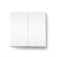 Light Switch  TP-LINK Tapo S220, White, Smart Light Switch / 2-Gang 1-Way, Hub Required (Tapo H100), Work with TAPO Devices, Remote Control, Voice Control, Schedule, Away Mode, Great Compatibility, No Flickering