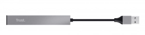 Mini USB HUB Trust  HALYX 4-PORT, silver