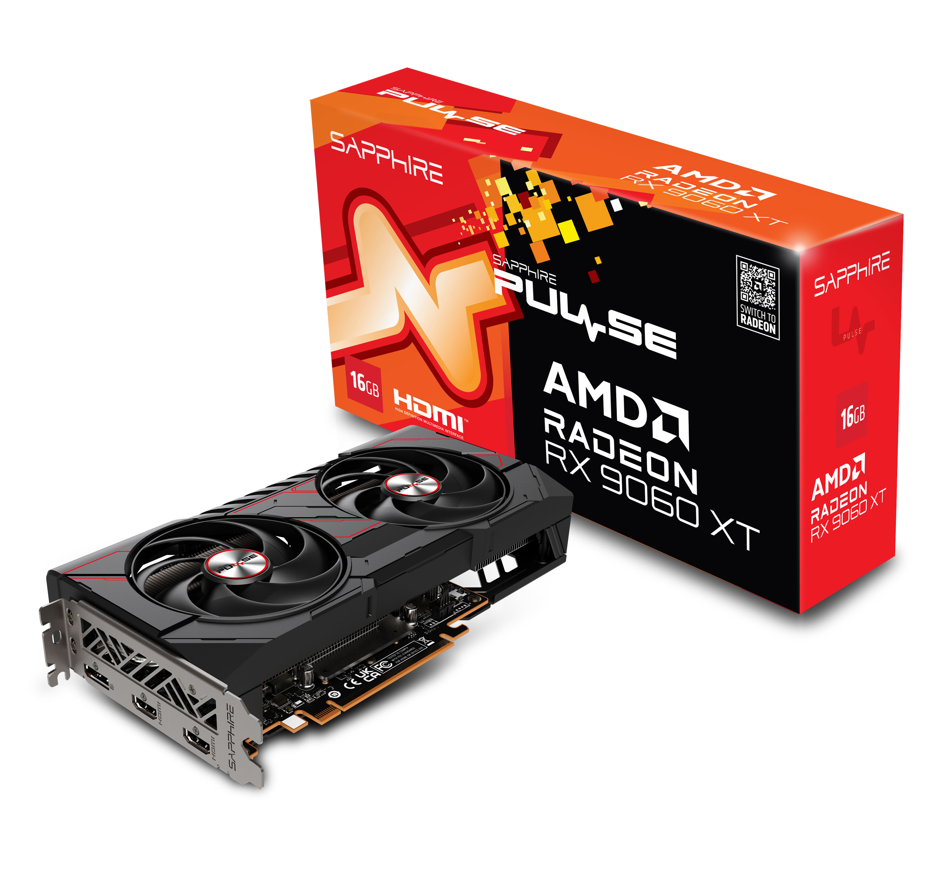 Placa video Sapphire PULSE Radeon RX 9060XT OC/ 16GB / GDDR6 / 256bit photo 1
