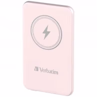 Магнитный беспроводной пауэрбанк Verbatim Charge'n'Go / 5000 mAh / Pink