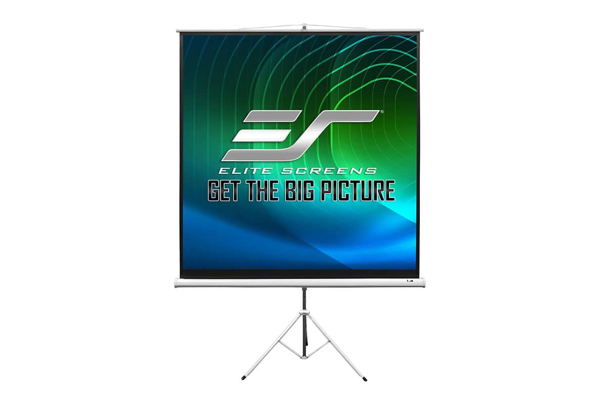 Штатив с механизмом опускания Elite Screens T99NWS1 / 99”(1:1) / White photo 2