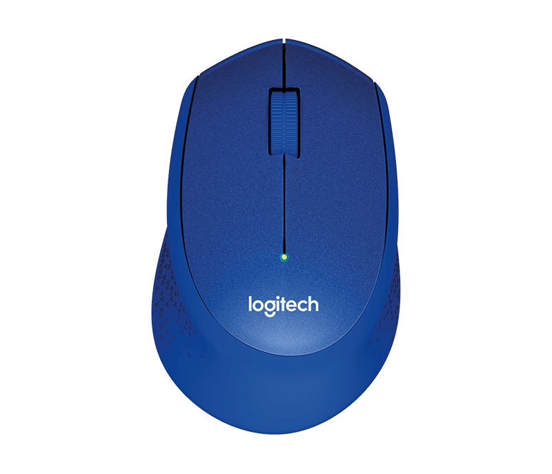 Logitech Wireless M330 Silent Plus, Optical Mouse for Notebooks, nano receiver, Blue photo 1