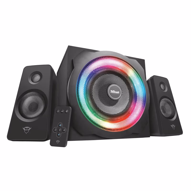 Игровые Колонки 2.1 Trust GXT 629 Tytan, Black / 120W / 3,5 AUX / RGB Illuminated