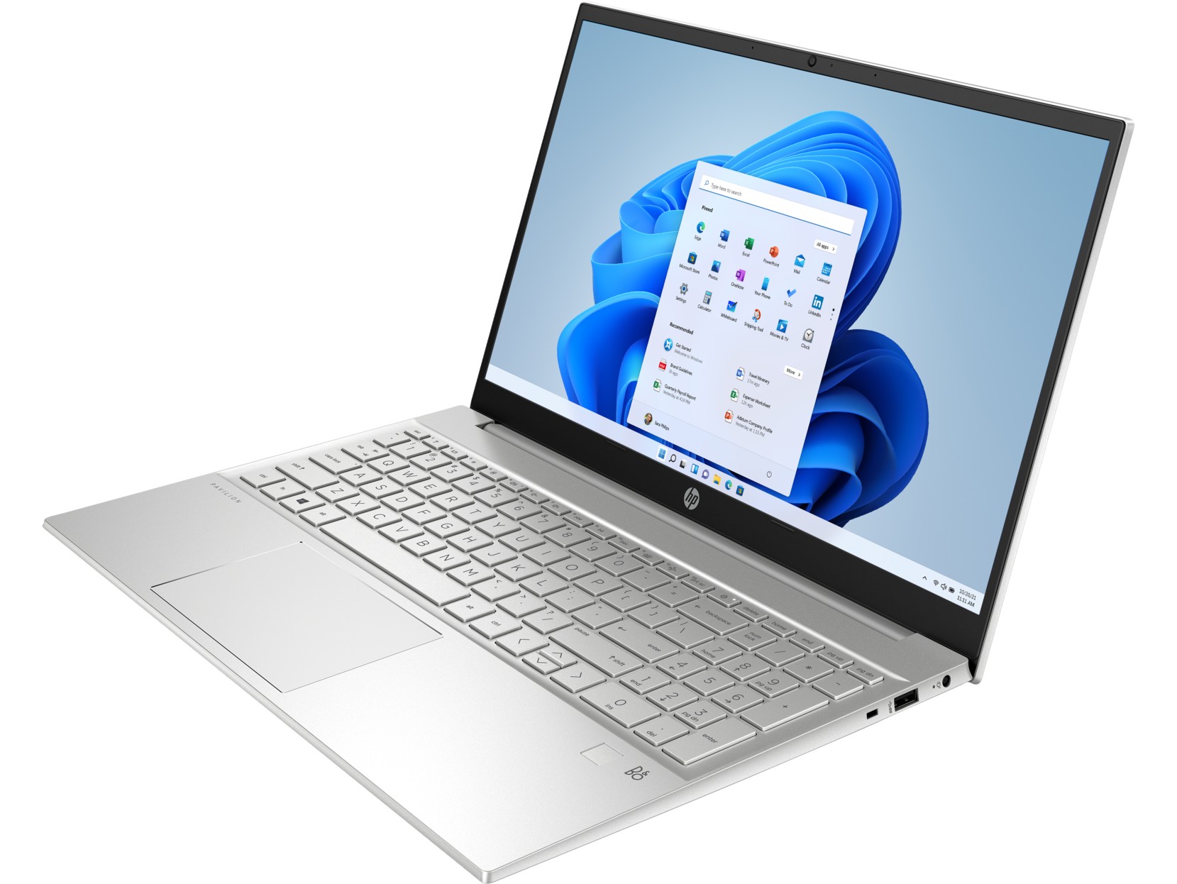 Ноутбук 15.6" HP Pavilion 15 / AMD Ryzen 5 7530U / 16GB / 512GB SSD / Natural Silver photo 3