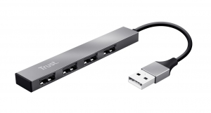 Mini USB HUB Trust  HALYX 4-PORT, silver thumbnav 1