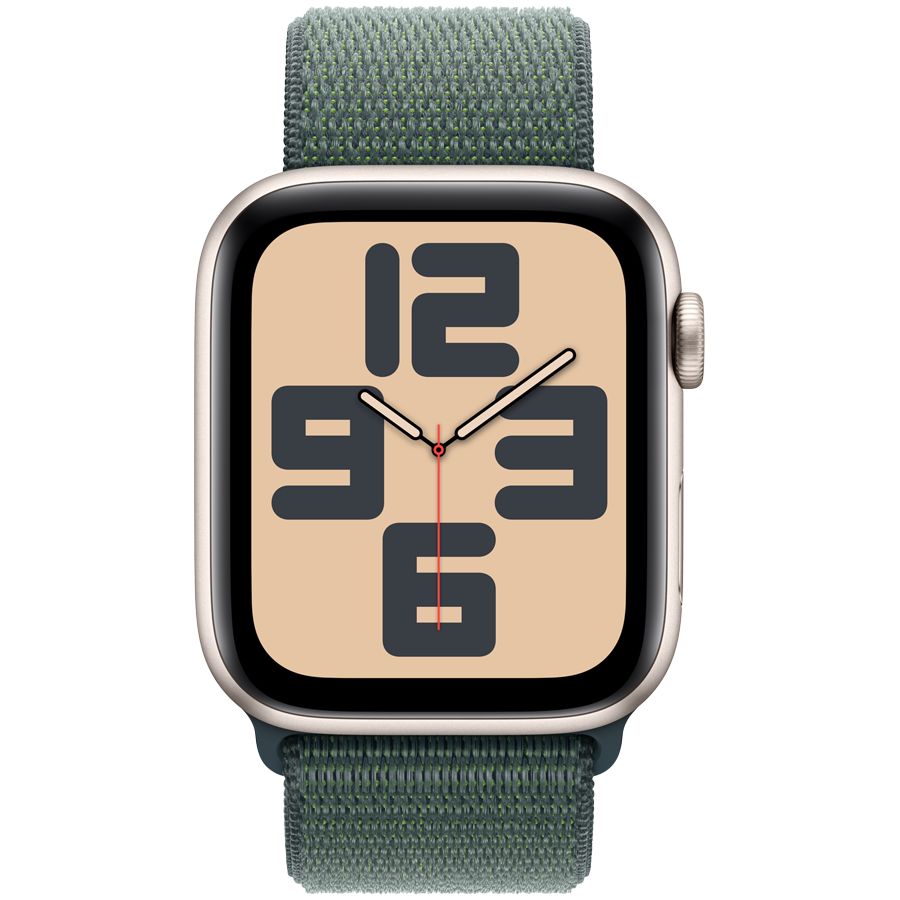 Smart watch Apple Watch SE 2024 GPS 40mm Starlight Aluminium Case with Lake Green Sport Loop (MXEH3QI/A) 1 GB 1.57 photo 2
