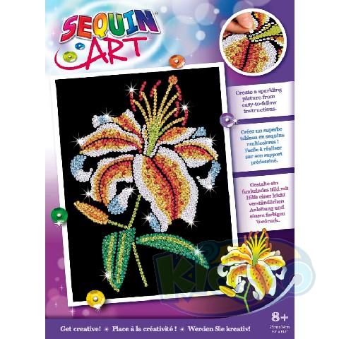 Sequin Art SQ1937 Purple - Tiger Lily photo 1