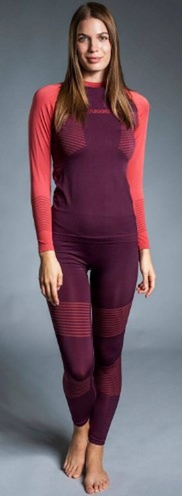 Lengerie termica Fundango SEAMLESS  Baselayer Set XS/S Bordo Femei photo 2