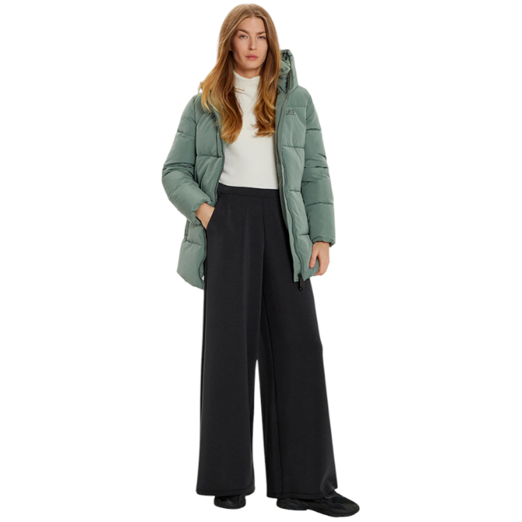 Scurta EA7 EMPORIO ARMANI ASV HOODED PEA COAT IN RECYCLED NYLON XXS Verde Femei photo 2