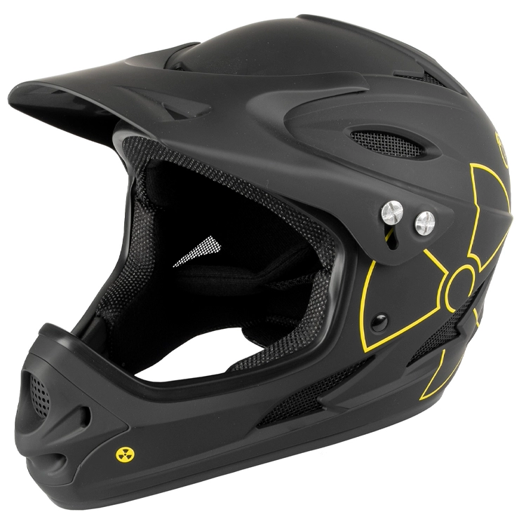 Casca M-WAVE Fall Out Fullface/Downhill Helmet matt black/yellow