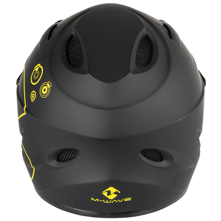 Casca M-WAVE Fall Out Fullface/Downhill Helmet matt black/yellow photo 2