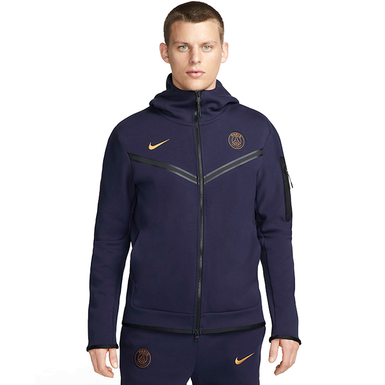 Hanorac pt bărbați Nike PSG MNSW TCH FLC HOODIE FZWR M Albastru photo 2