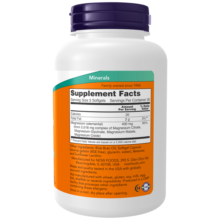 Витамины Now Foods Magnesium Citrate photo 3