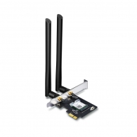 TP-LINK Archer T5E  AC1200 Wi-Fi Dual Band Bluetooth PCI Express Adapter, 867Mbps on 5GHz + 300Mpbs on 2.4GHz, 802.11a/b/g/n/ac, 2 Dual Band detachable аntennas, Bluetooth 4.2 thumbnav 1