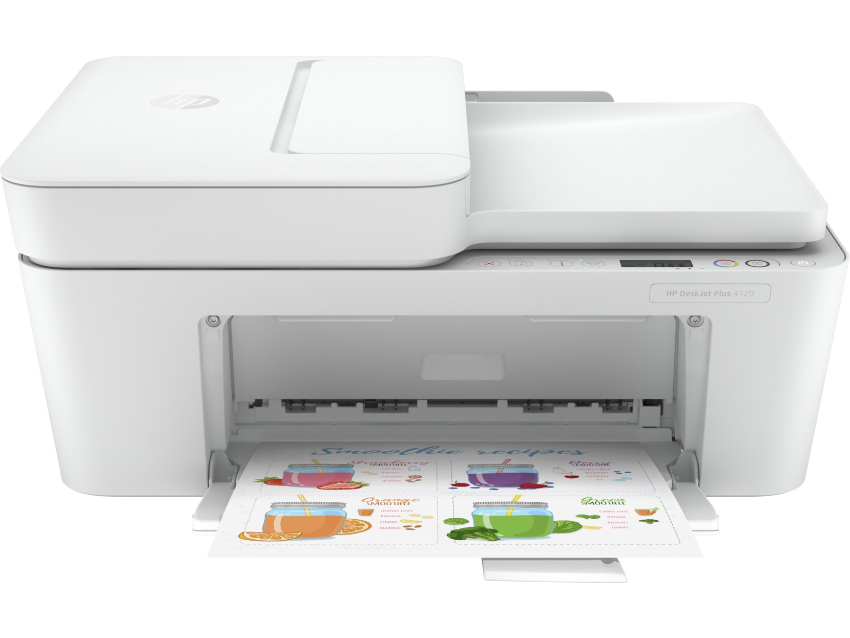 MFD HP DeskJet Plus 4120, White A4, up to 8,5ppm/5,5ppm, ADF 35p 1200x1200, Copy 8,5ppm/5,5ppm, 4800x1200 dpi, FAX, Up to 1000 pages/month, Hi-Speed USB 2.0,Wi-Fi, (HP 305 Black 120p, HP 305 C/M/Y 100p) XL/XXL. photo 1