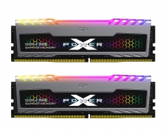 16GB (Kit of 2*8GB) DDR4-3200 Silicon Power XPOWER Turbine RGB DDR4 Gaming UDIMM, PC25600, CL16, 1Gx8, 1.35V, Intel® XMP, Up to 10-layer PCBs, Large heat spreader, Dynamic thermal heatsink mechanism thumbnav 1