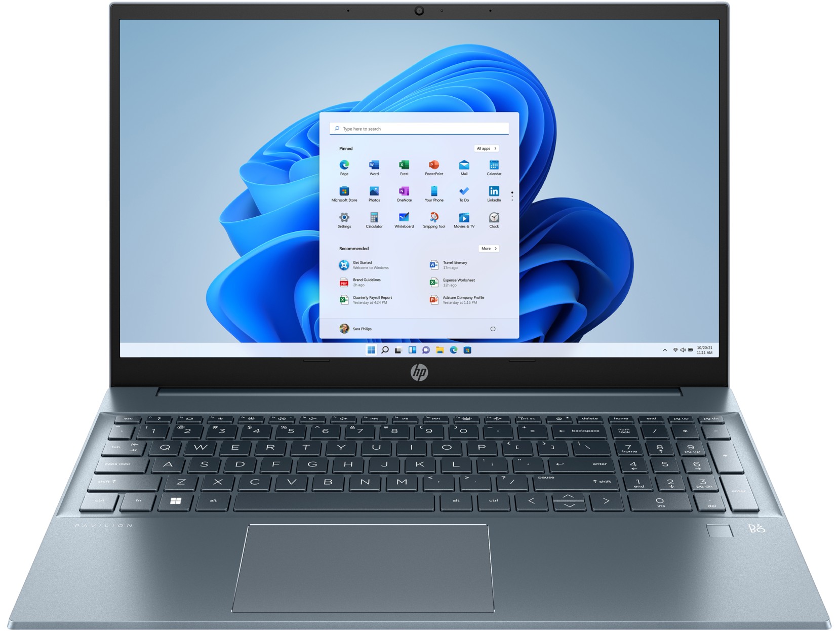 HP Pavilion 15 Fog Blue (15-eh3026ci), 15.6" FHD IPS 250 nits (AMD Ryzen 5 7530U 6xCore 2.0-4.5 GHz, 16GB (2x8) DDR4 RAM, 512GB PCIe NVMe SSD, AMD Radeon Graphics, WiFi 6/BT5.3, FPR, HDMI, USB-C, Backlit KB, 3cell, 720p HD Webcam, EN/RU, FreeDOS, 1.75kg) photo 1