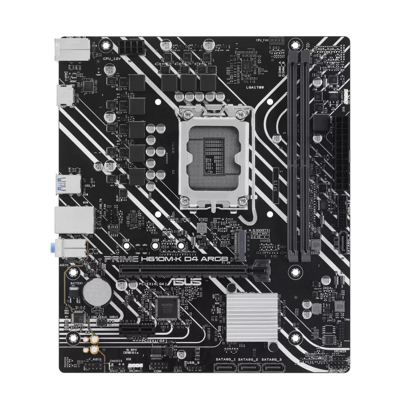 Материнская плата ASUS PRIME H610M-K D4 ARGB/ 1700 / H610 / DDR4 / mATX photo 2
