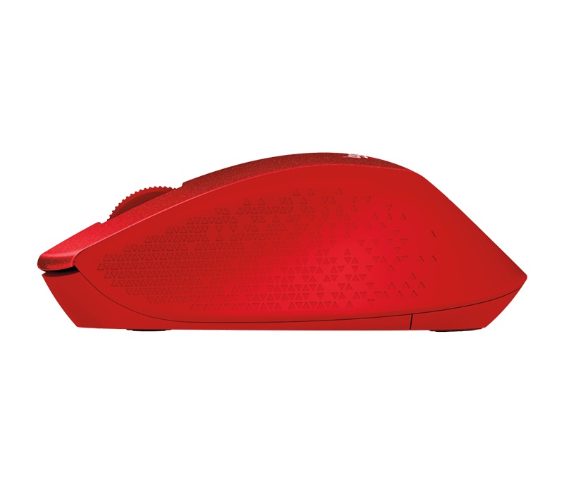Logitech Wireless M330 Silent Plus, Optical Mouse for Notebooks, nano receiver, Red photo 4