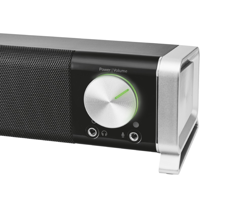 Soundbar Trust Asto Black / 12W / 3,5 AUX / USB power photo 2