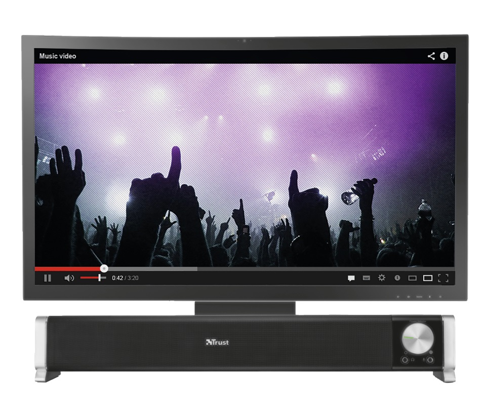 Soundbar Trust Asto Black / 12W / 3,5 AUX / USB power photo 4