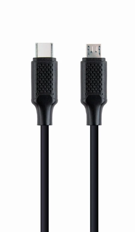 Cable Type-C to micro-USB - 1.5 m - Cablexpert CC-USB2-CMMBM-1.5M, USB Type-C to micro-USB charging & data cable, 1.5 m, Black