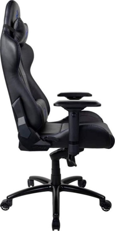 Fotoliu Gaming AROZZI Verona Signature PU / 120-130kg / 165-190cm /  Black/Blue logo photo 4