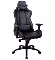 Fotoliu Gaming AROZZI Verona Signature PU / 120-130kg / 165-190cm /  Black/Blue logo