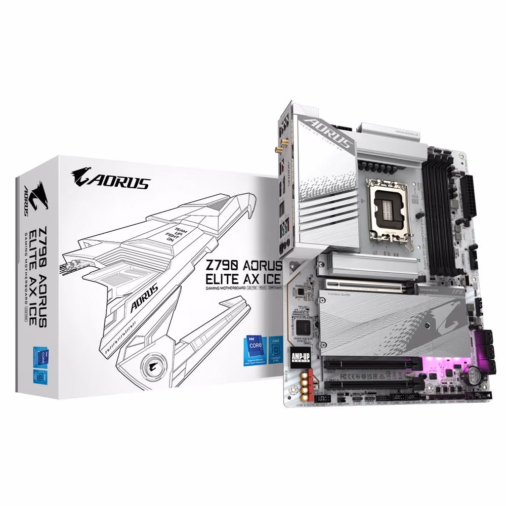 Placa de baza GIGABYTE Z790 AORUS ELITE AX ICE / 1700 / Z790 / DDR5 / ATX