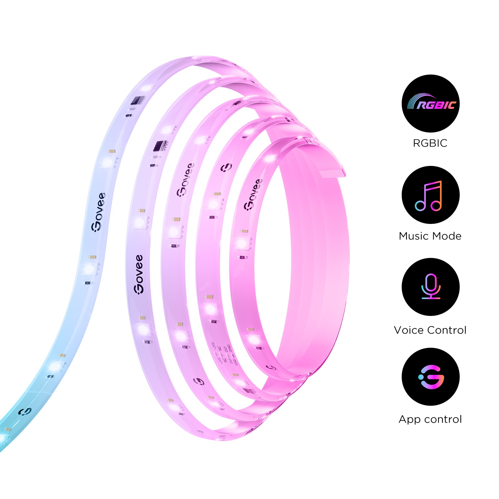 Светодиодная лента GOVEE RGBIC S LED / 10m / Multicolor / Wi-Fi / Bluetooth photo 2