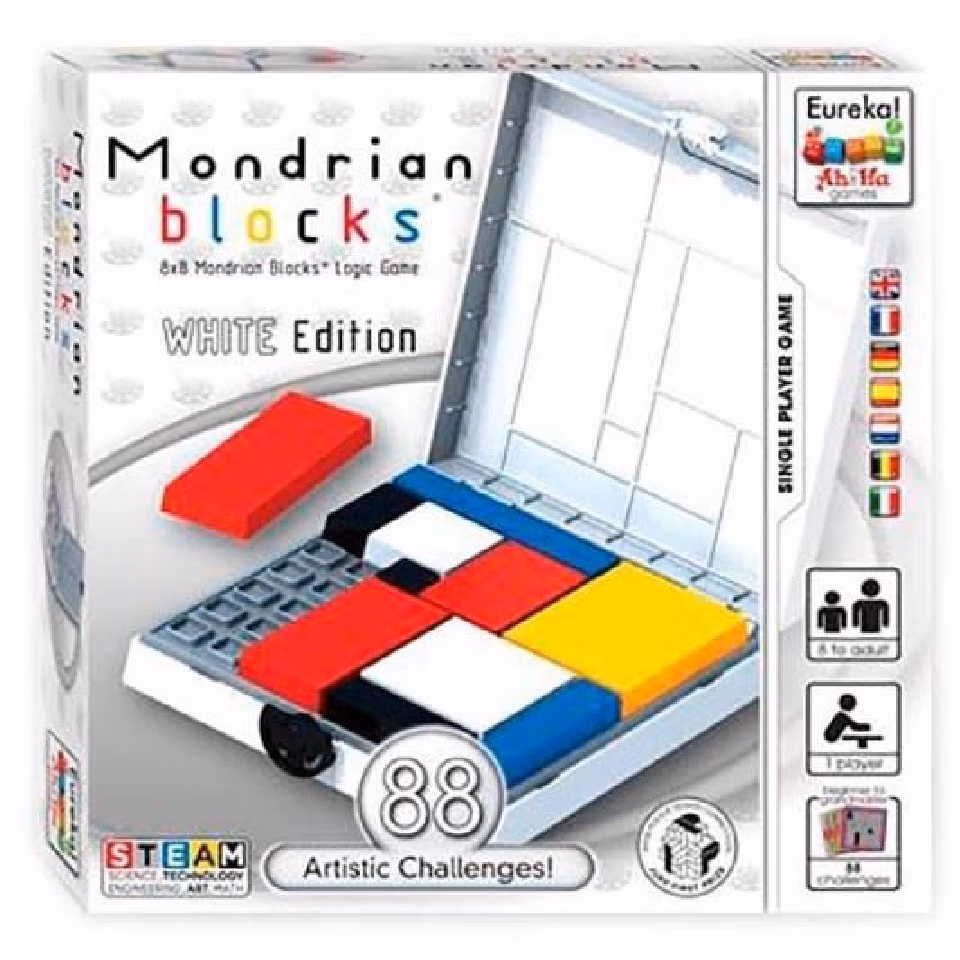 Eureka 473556 Ah!Ha Mondrian Blocks White