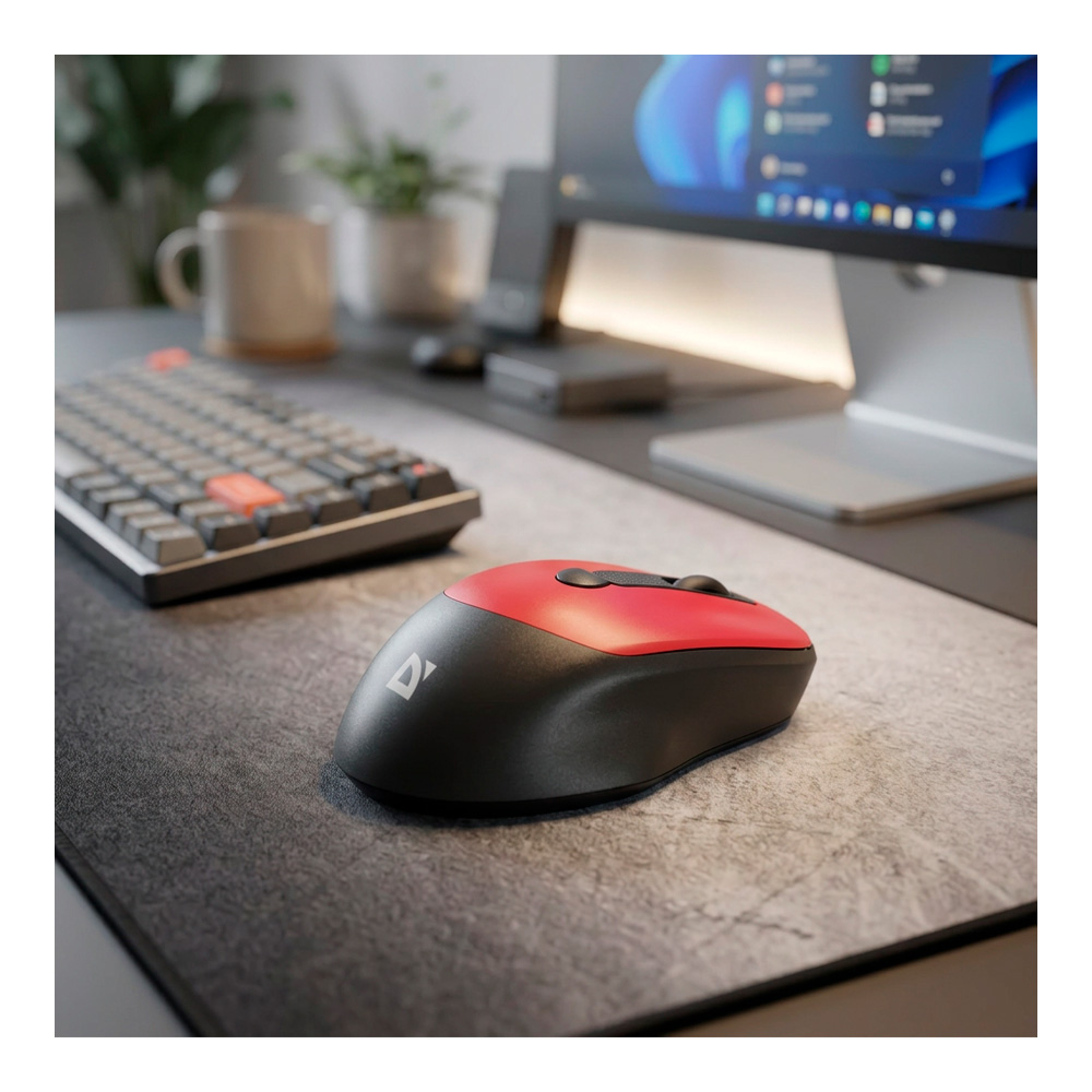 Mouse fara fir Defender Feam MM-296 Rosu photo 7