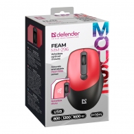 Mouse fara fir Defender Feam MM-296 Rosu thumbnav 4