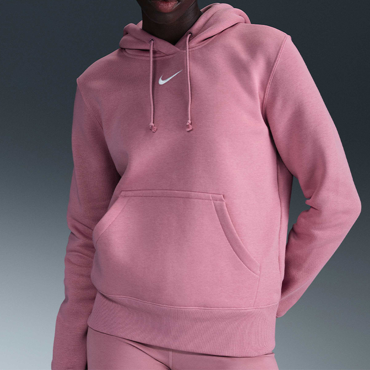 Hanorac Nike W NSW PHNX FLC STD PO HOODIE M Roz Femei photo 8