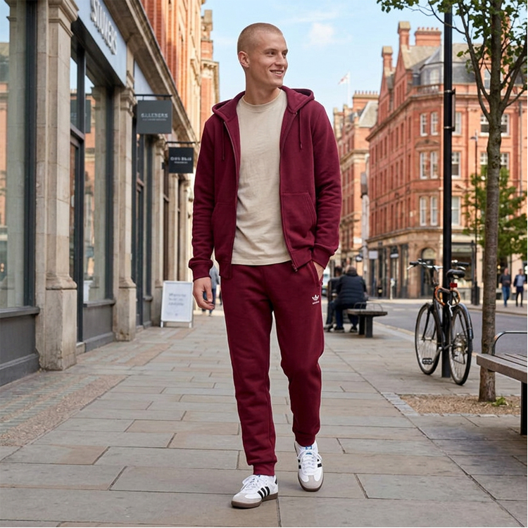 Брюки Adidas ESSENTIALS PANT S Бордовый Мужской photo 4