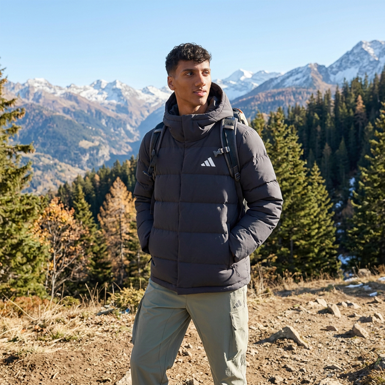 Geacă pt Barbati Adidas HELIONIC HD JKT S Negru photo 3