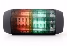 Gembird SPK-BT-05, Bluetooth Portable Speaker, 6W (2x3W) RMS, Bluetooth v.4.1+EDR, LED light effects, microSD, built-in lithium battery -1200 mAh (up to 5 hours), ability to control the tracks, AUX stereo input, Headset mode, Black