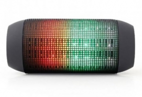 Gembird SPK-BT-05, Bluetooth Portable Speaker, 6W (2x3W) RMS, Bluetooth v.4.1+EDR, LED light effects, microSD, built-in lithium battery -1200 mAh (up to 5 hours), ability to control the tracks, AUX stereo input, Headset mode, Black thumbnav 1