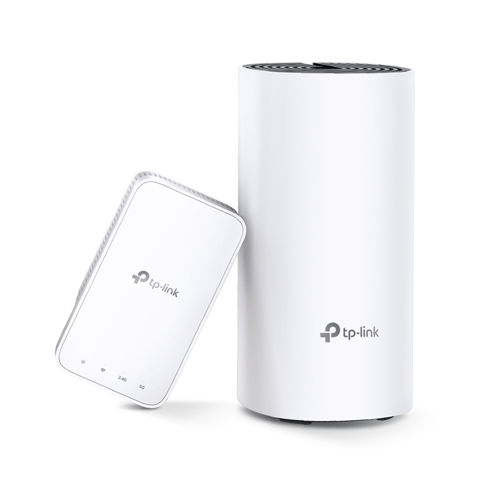 TP-LINK Deco M3 (2-pack) AC1200 Mesh Wi-Fi System, 2 LAN Gigabit Port, 867Mbps on 5GHz + 300Mbps on 2.4GHz, 802.11ac/b/g/n, Wi-Fi Dead-Zone Killer, Seamless Roaming with One Wi-Fi Name, Antivirus, Parental Controls photo 1