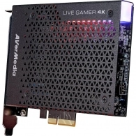 AverMedia PCI-E Card Live Gamer 4K - GC573: Video Input/Output: HDMI, Audio Input/Output: HDMI / 3.5mmJack, Max Pass-Through Res:2160p60 HDR, Max Record Res:2160p60, Record Format:MPEG 4 (H.264+AAC)/H265+AAC, Interface: PCI-Express Gen 2 x4, RGB Led