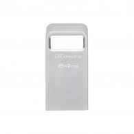 64GB USB3.2 Kingston DataTraveler Micro G2, Metal casing, Compact and lightweight, World’s smallest USB Flash drive (Read 200 MB/s)