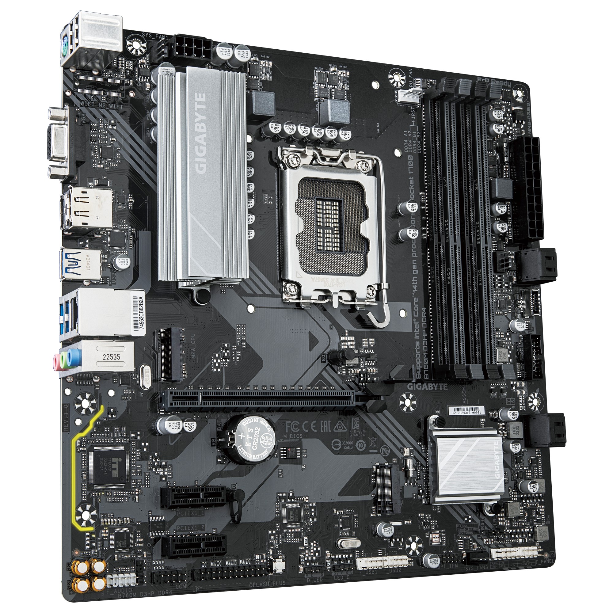 Материнская плата GIGABYTE B760M D3HP DDR4 / 1700 / B760 / DDR4 / mATX photo 3
