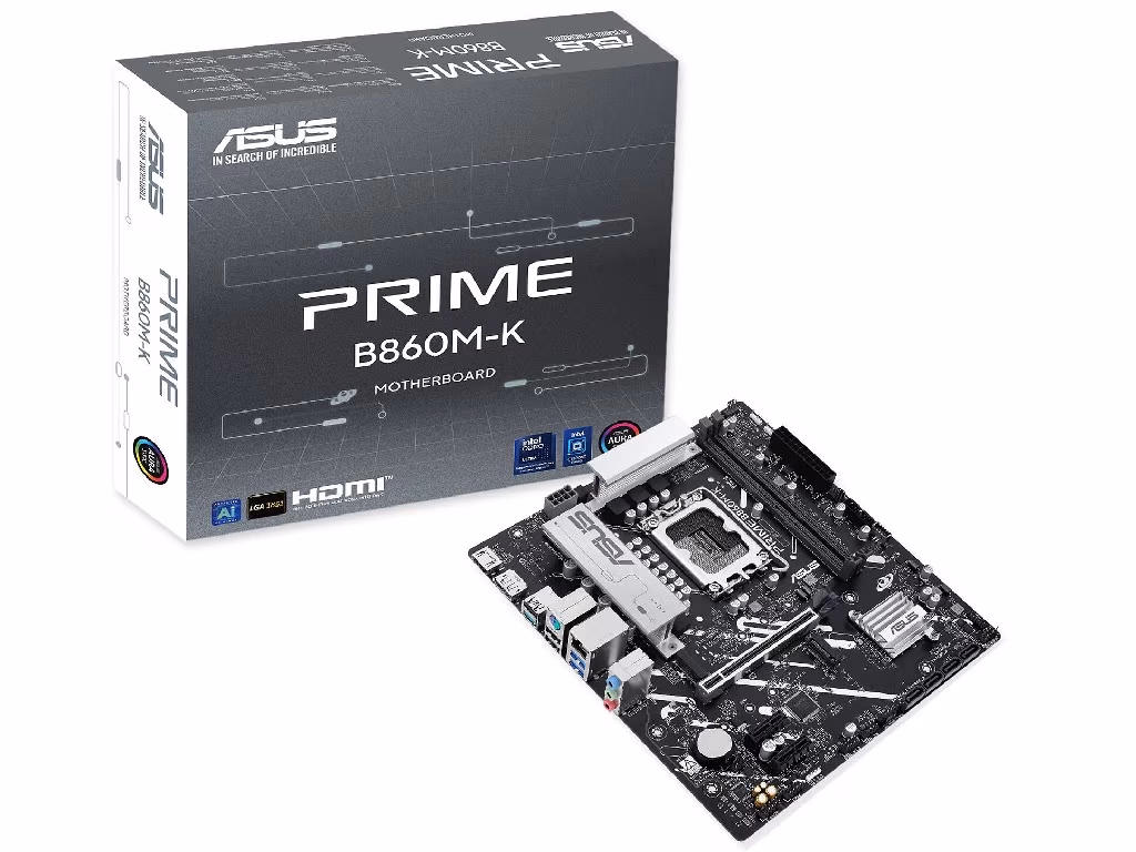 Placa de baza ASUS PRIME B860M-K/ 1851/ B860/ DDR5/ mATX