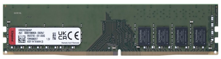 Оперативная память Kingston ValueRam DDR4-3200 16ГБ photo 1