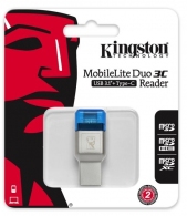 Card Reader Kingston MobileLite Duo 3C, USB3.1 + USB Type C, Dual Interface, microSD thumbnav 3