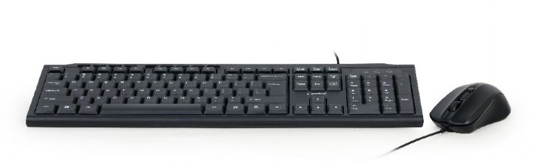 Gembird KBS-UM-04, Multimedia desktop set, black, US-Layout, Black photo 3