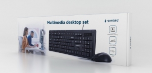 Gembird KBS-UM-04, Multimedia desktop set, black, US-Layout, Black thumbnav 4