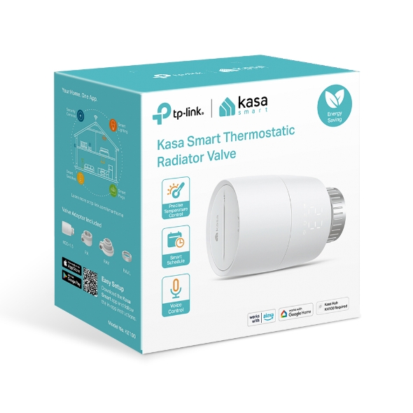 Умный термостатический радиаторный клапан TP-LINK Kasa KE100, White photo 3