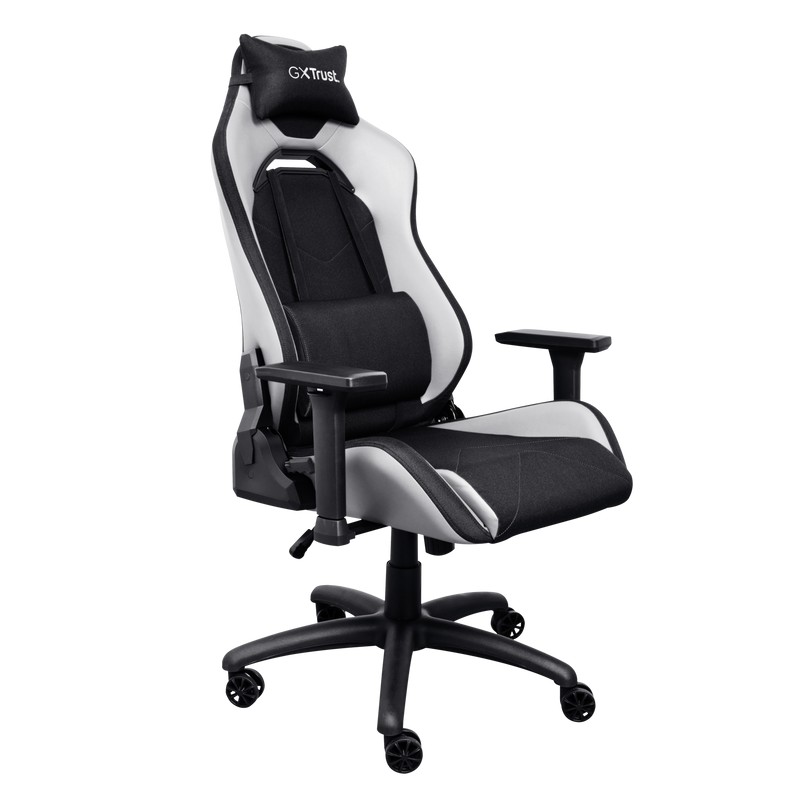 Игровое кресло Trust GXT 714W Ruya / 150kg / up to 195cm / Black/White photo 2