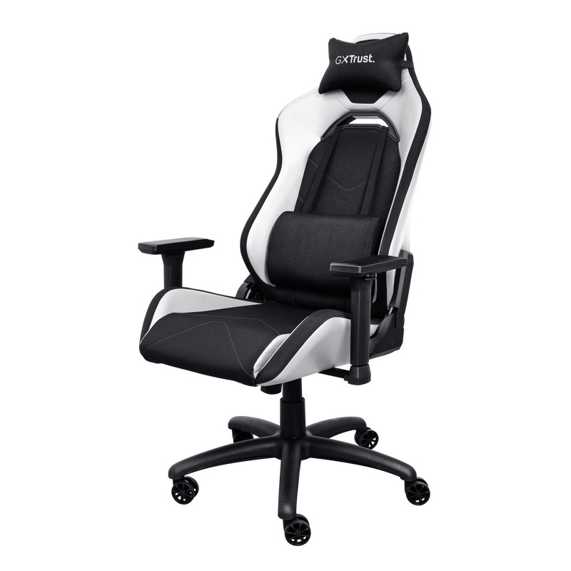 Игровое кресло Trust GXT 714W Ruya / 150kg / up to 195cm / Black/White photo 3